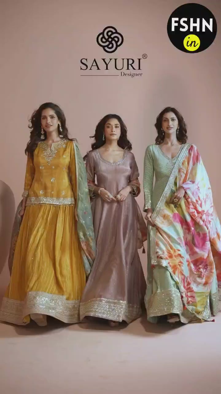bridal partywear video by sayuri designer catalogue sikha