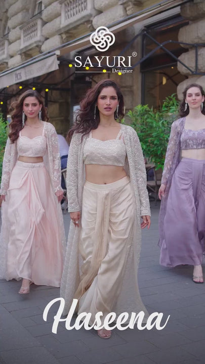 club partywear video by sayuri designer catalogue haseena