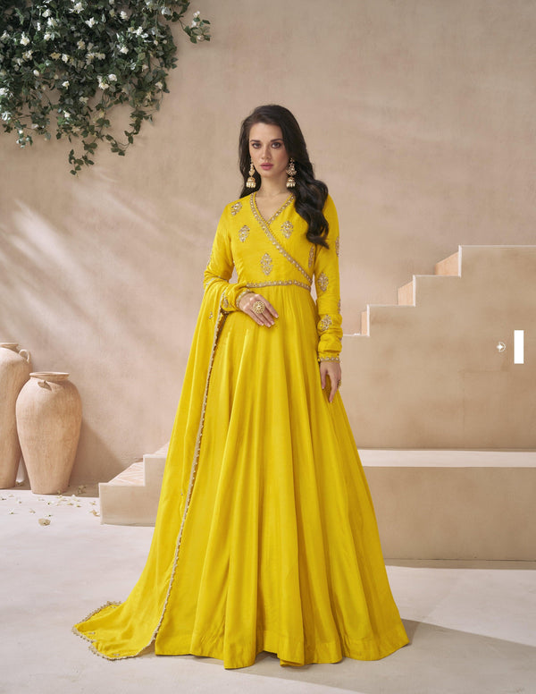 festive indo western gown