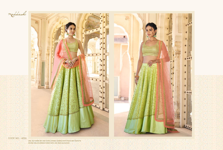 Shaadi Wear Nakkashi Layered Lehenga Choli - Fashion Nation