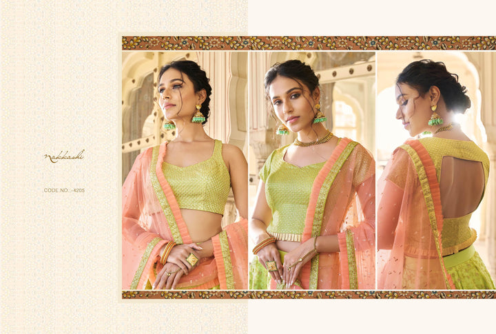 Shaadi Wear Nakkashi Layered Lehenga Choli - Fashion Nation