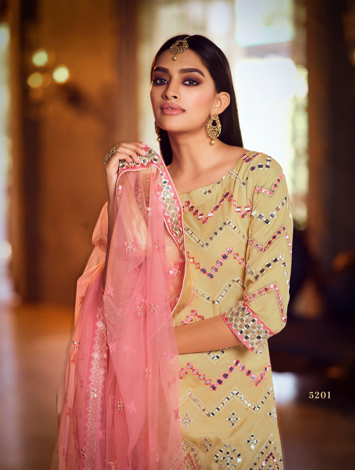 Sagaai Party Wear Designer Sharara Suit - Fashion Nation