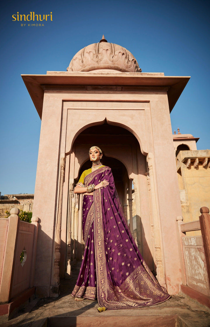 Evening Party Wear Silk Saree - Fashion Nation