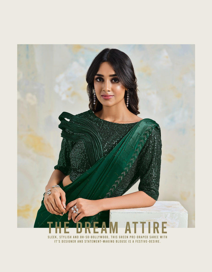 Cocktail Party Ready To Wear Saree - Fashion Nation